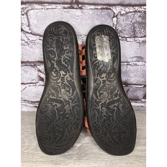 Naot Coral Pink Leather Stud Ankle Strap Casual Sandals Women’s Sz 38EU/7.5M US - Picture 7 of 14